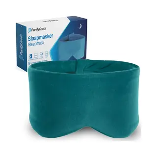 PurelyGoods® Slaapmasker - Oogmasker - Verduisterend - Slaap Masker - Mannen En Vrouwen - Katoen - Oceaan Blauw