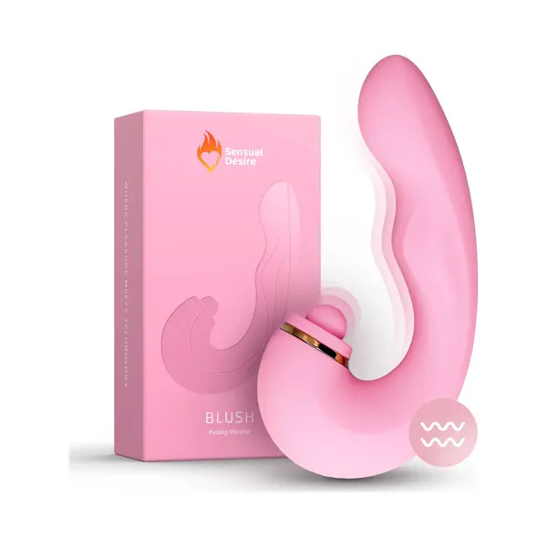 Sensual Desire® Blush – Pulsing Vibrator Met 20 Standen – Clitoris Stimulator – Vibrators & Sex Toys Voor Vrouwen – Waterdicht – Stil & Usb thumbnail