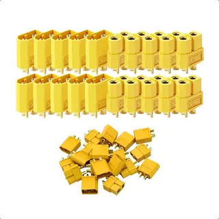 Tech Essentials® XT60 Connector - 10 Set/Paar - Male And Female - Electronica - Kabelverbinder - 18650 - Accu - Batterij - LiPo - Li-ion - Draad - Rc