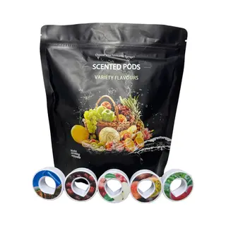 5x Geurpods - Geurwater Pods - Geschikt Voor Air Up Drinkfles - Druppelvorm - 5 Smaken - Appel - Cola - Kersen - Passievrucht - Watermeloen