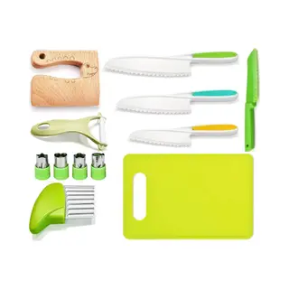 DirNiya Kindermessen Set - 12-delig - Kindermes - Koken Met Kinderen - Montessori Messen Set -- Messenset - Kindermessenset - Kinderbestek -