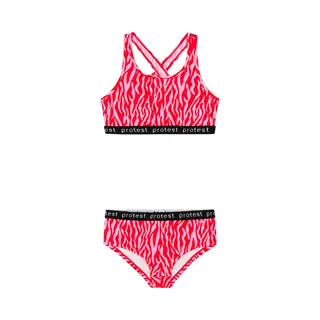 Protest PRTMonicas Jr - Bikini Set Meisjes - Normale Pasvorm - Uitneembare Vulling - Rood