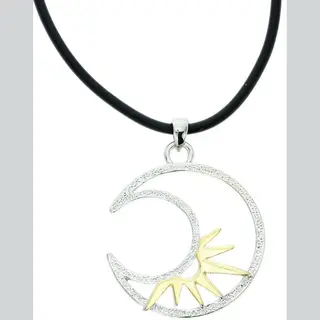 Behave - Ketting Met Maan En Zon - Modeaccessoire Voor Gedurfde Looks