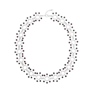 Behave – Statement Ketting – Rood – Kristal – Chique – Nikkelvrij - Avondlook
