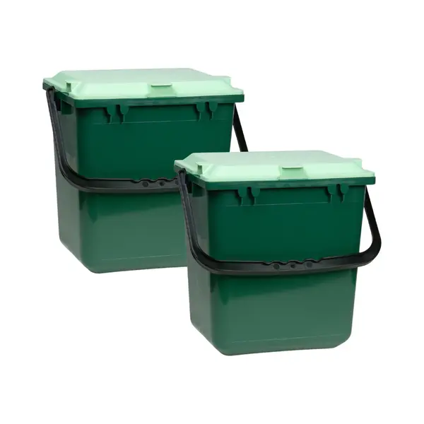 Biomat AirBox - 7L/10L Prullenbak Met Deksel - Geventileerde Gft-afvalbak - Tegen Maden En Geuren - Past Op Het Aanrecht thumbnail