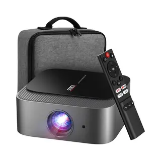 Strex Beamer - Smart 1080P Full Hd Projector - 4K Ondersteuning - WiFi 6&Bluetooth 5.2 - Ingebouwde HiFi Speakers - Draagbare Mini Beamer