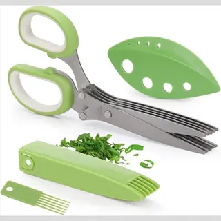 Chpn - Kruidenschaar - Kruidenknipper - Kruiden Knippen - Kruidensnijder - 4-delig - Keuken Schaar Voor Kruiden - Kruiden Snijder - Handige Keukentoop