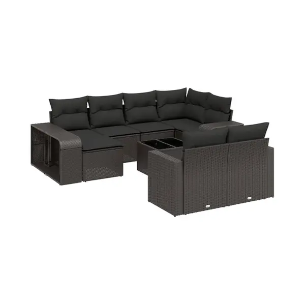 VidaXL 3261285 Gartenbank Rattan, Stahl thumbnail