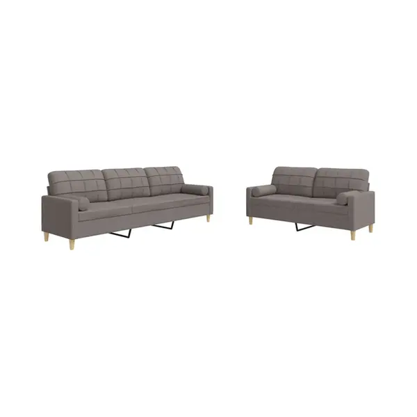 VidaXL 3278342 Wohnzimmerset Taupe thumbnail