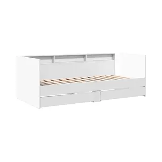 Tagesbett Mit Schubladen Ohne Matratze Weiß 75x190 Cm Vidaxl