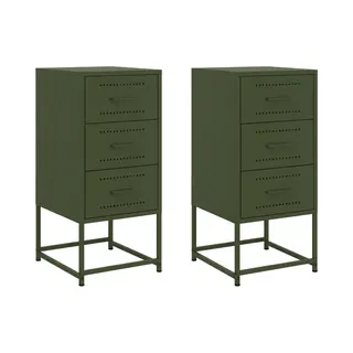 VidaXL 846587 nightstand/bedside table Olive