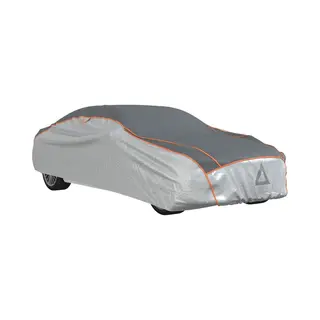 VidaXL - Autohoes - Voor - Sedan - Hagelbescherming - Xxl - Zilverkleurig - En - Grijs