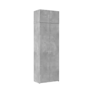 VidaXL Hochschrank Betongrau 70x42, 5x225 Cm Holzwerkstoff, Schrank Hoch, Seitenschrank, Badschrank, Schränke Hoch, Seitenschränke, Badschrank Hoch