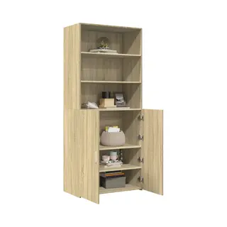 VidaXL Highboard Sonoma-Eiche 80x42, 5x185 Cm Holzwerkstoff