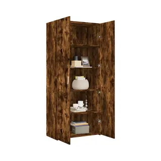 Highboard Räuchereiche 80x42, 5x185 Cm Holzwerkstoff - Vidaxl