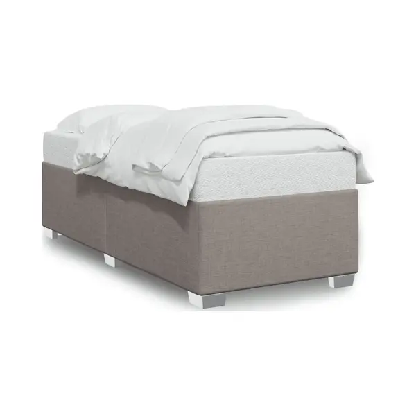 Bettgestell Ohne Matratze Taupe 80x200 Cm Stoff Vidaxl thumbnail