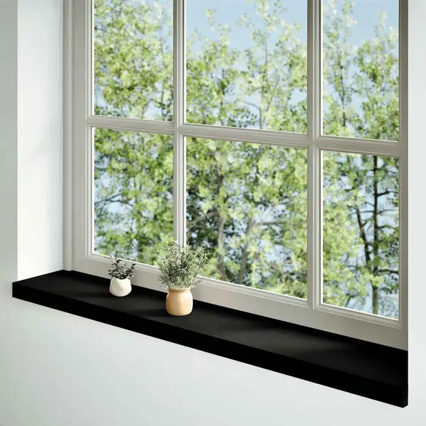 Vidaxl - Fensterbänke 2 Stk. Dunkelbraun 160x20x2 Cm Massivholz Eiche thumbnail