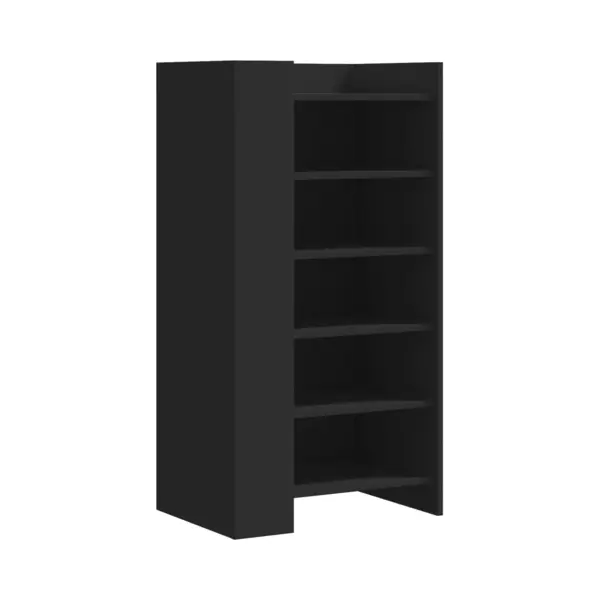 Schuhschrank Schwarz 52x37, 5x100 Cm Holzwerkstoff - Vidaxl thumbnail