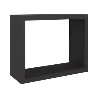 VidaXL Firewood Rack - Black Steel Log Holder Store With Ample Storage, Weather, 100x40x80cm, Essential For Fireplace/Log Burner