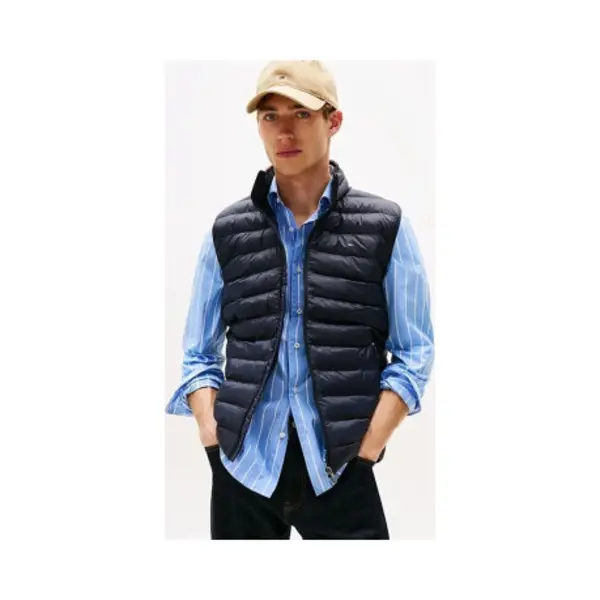 Tommy Hilfiger Herren Core Packable Recycled Vestmw0mw39989 Weste, Blue (Desert Sky), M Eu thumbnail
