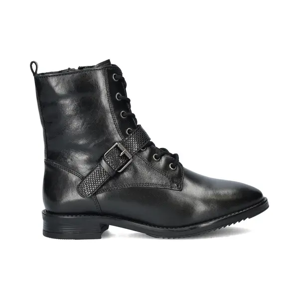 Cafe Moda Dames Veterboot - Zwart - Maat 37 thumbnail
