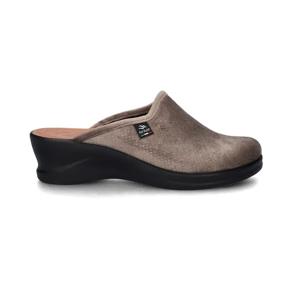 Flyflot Dames Pantoffel - Taupe - Maat 40 thumbnail