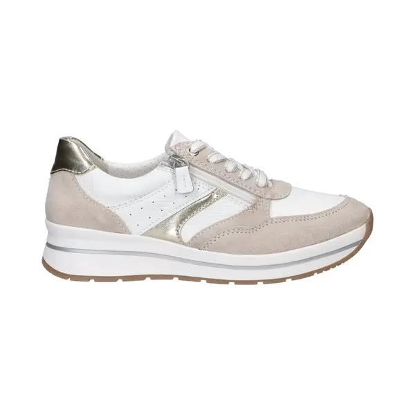 Nelson Flex Dames Sneaker - Beige Wit - Maat 37 thumbnail