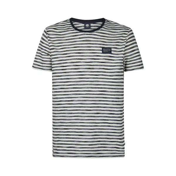 Petrol Industries Shirt 'Oceanbreezeview' Marine / Wit thumbnail