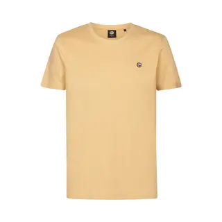 Petrol Industries T-Shirt Ronde Hals Geel, Effen