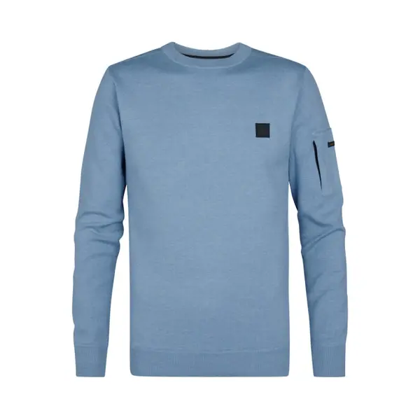 Petrol Industries Trui Knitwear Roundneck M 3050 Kwr249 5187 Pale Blue Mannen Maat - 3XL thumbnail