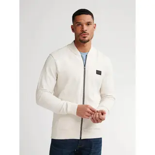 Petrol Industries Sweatshirt Ritssluitingwit, Effen