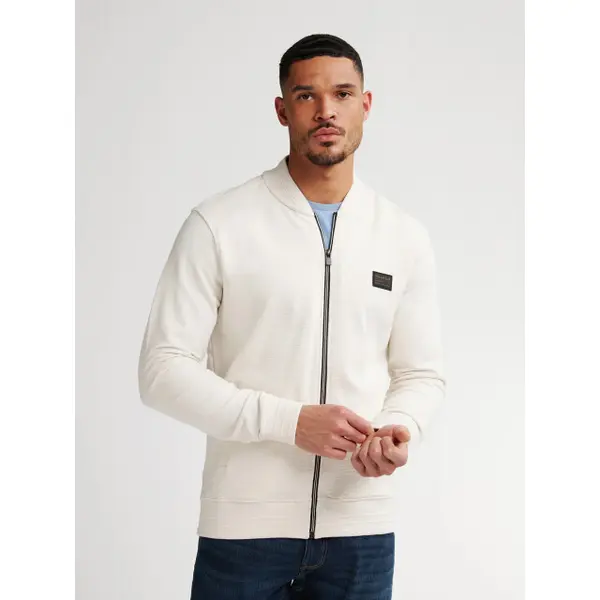 Petrol Industries Sweatshirt Ritssluitingwit, Effen thumbnail
