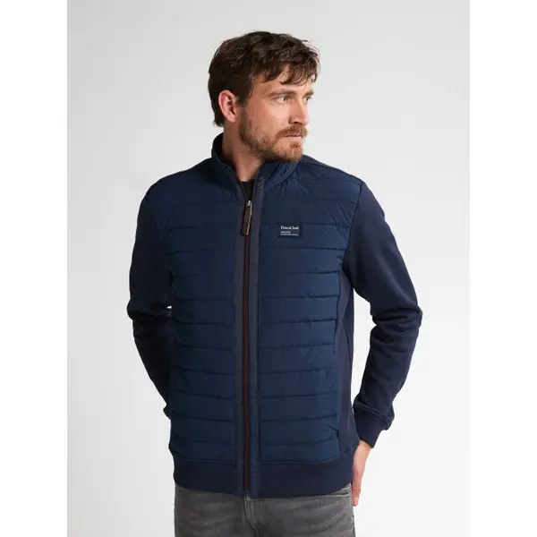 Petrol Industries - Heren Sweatvest Wisconsin Dells - Blauw - Maat Xl thumbnail