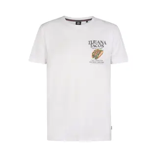 Petrol Industries - Heren T-shirt Met Rugprint Tijuana - Wit - Maat Xxxl