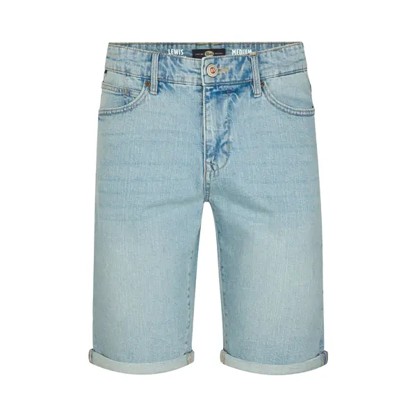 Petrol Industries - Heren Lewis Loose Jeans Short Speedster - Vintage Lichtblauw - Maat S thumbnail