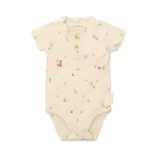 Little Dutch Kurzarmbody Forest Friends - Sand Gr.56