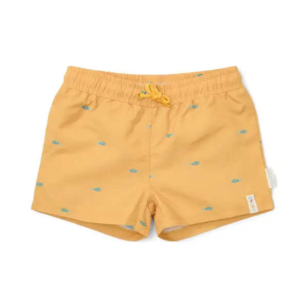 Little Dutch Zwemshort - Geel - Seashells And Stripes-74/80 thumbnail