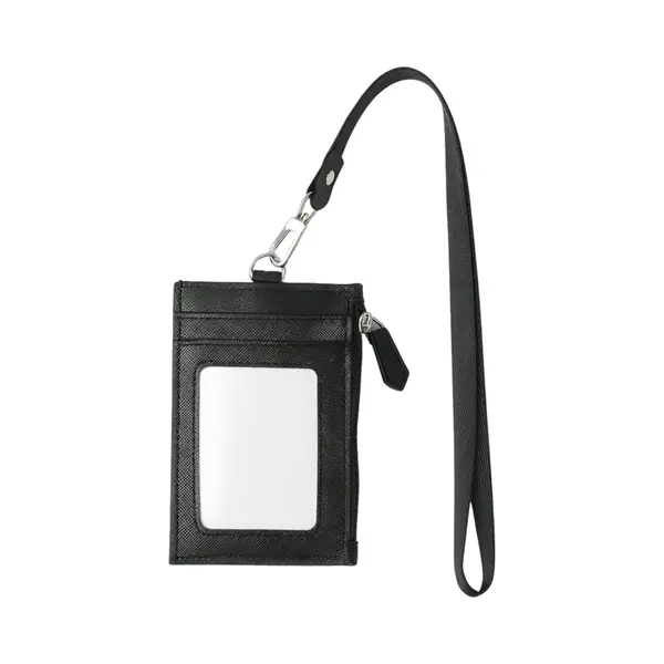Travel Cords - Keycord Met Pashouder Zwart - Multifunctioneel - Stevig Canvas thumbnail