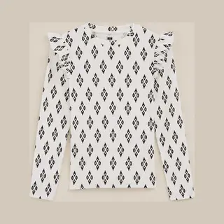 We Fashion Meisjes Geribd T-shirt