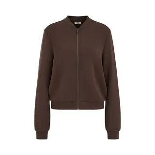We Fashion Gebreid Vest Donkerbruin