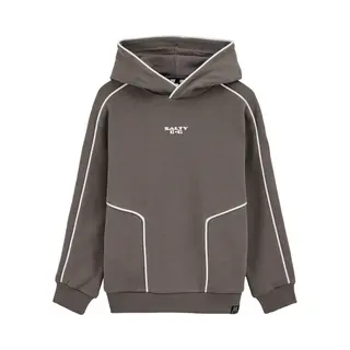 We Fashion Sweatshirt Donkergrijs / Wit