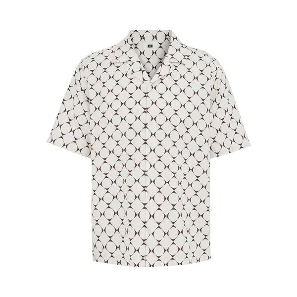 We Fashion Heren Boxy Fit Overhemd Met Print thumbnail