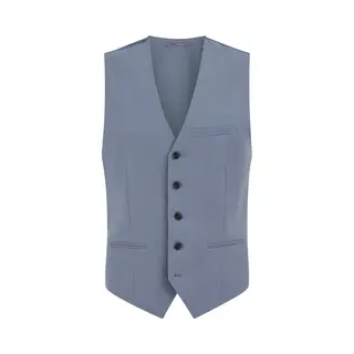 We Fashion Heren Regular Fit Gilet Van Linnenmix