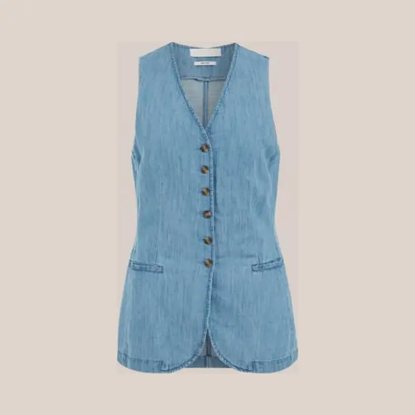 We Fashion Bodywarmer Lichtblauw thumbnail