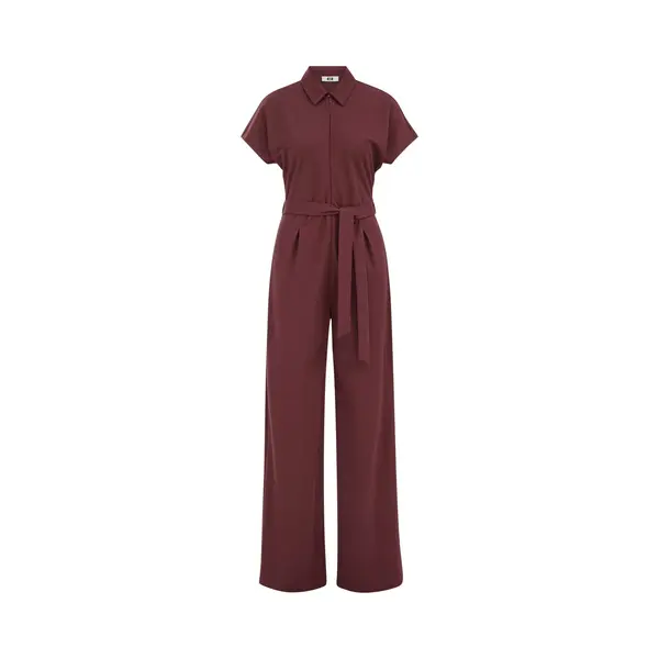 We Fashion Jumpsuit Donkerrood thumbnail
