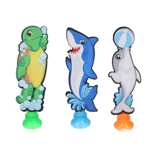 Toi-Toys Duikspeelgoed Zwembad - Set Van 3x - Zee Figuren - Dolfijn/schildpad/haai - Kunststof - Vakantiespel