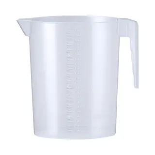 Keuken Maatbeker/mengbeker - Kunststof - Transparant - 2200 Ml - Schenktuit - Hengsel