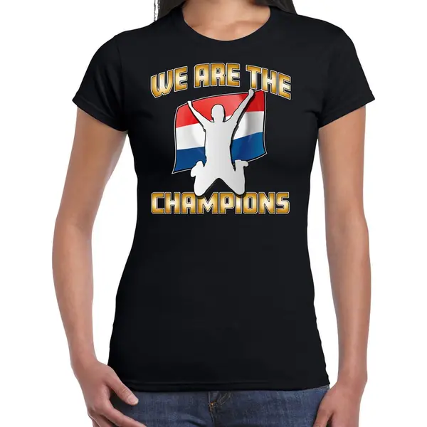 Bellatio Decorations Verkleed Shirt Voor Dames - Nederland - Zwart - Voetbal Supporter - Themafeest Xxl thumbnail
