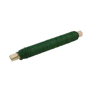 Hbx Natural Living Kerststukje Binddraad/wikkeldraad - Op Rol - Groen - 50 M X 0, 65 Mm