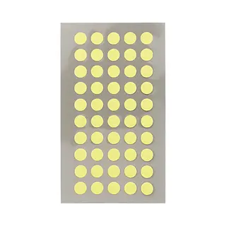 Hobby Stickers - 400x Stuks - D8 Mm - Neon Geel Ronde Stickers - Kantoor Stickers - Scrapbook - Knutselmateriaal